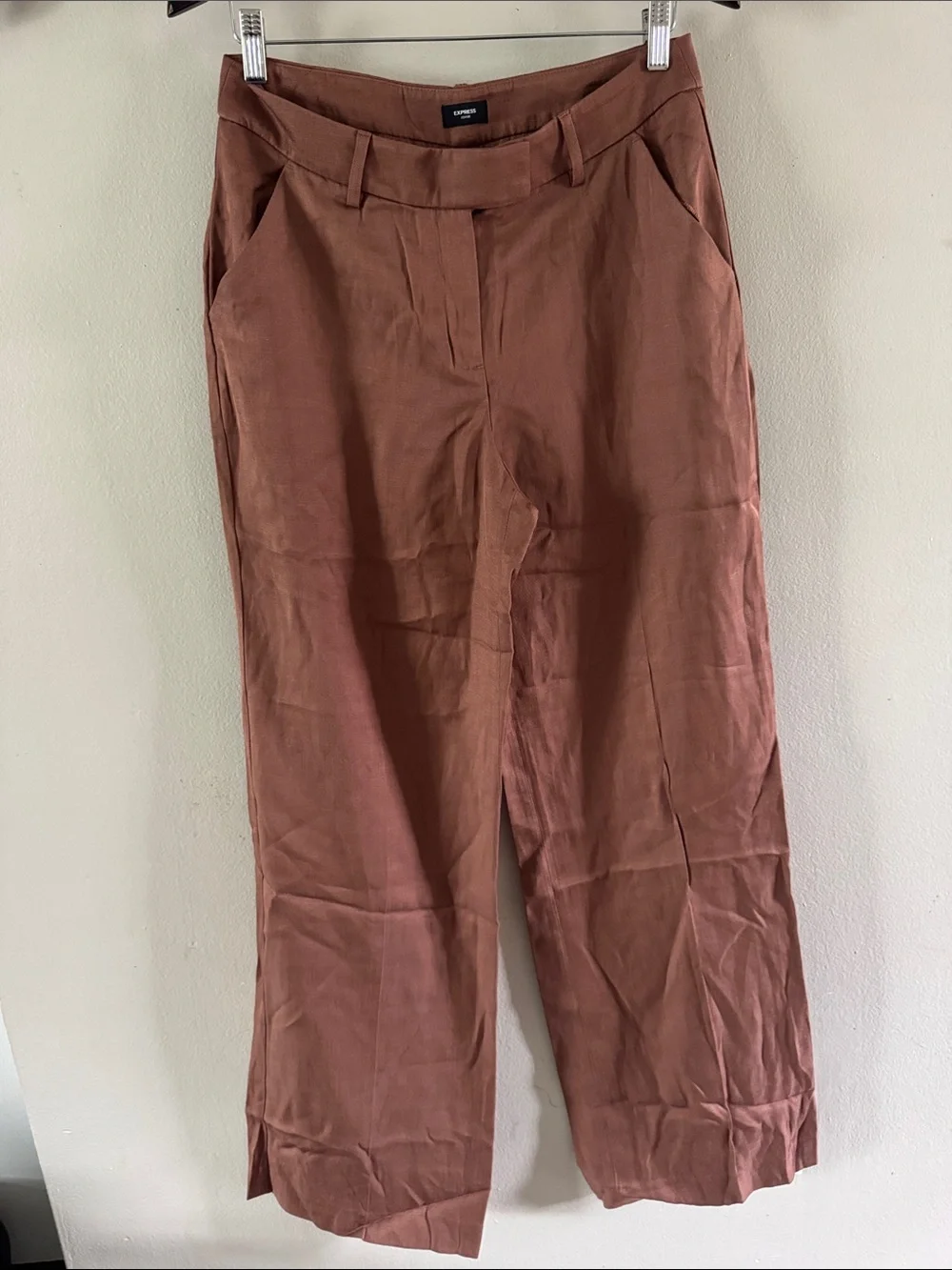 Men's Casual Wide-Leg Pants in Dusty Rose